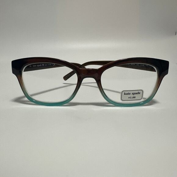 kate spade Amilia 50MM Reading Reading Glasses Brown Blue Fade +1.0 main image 6